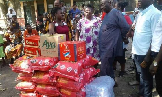 TUC And Others Donate To North Tongu Flood Victims
